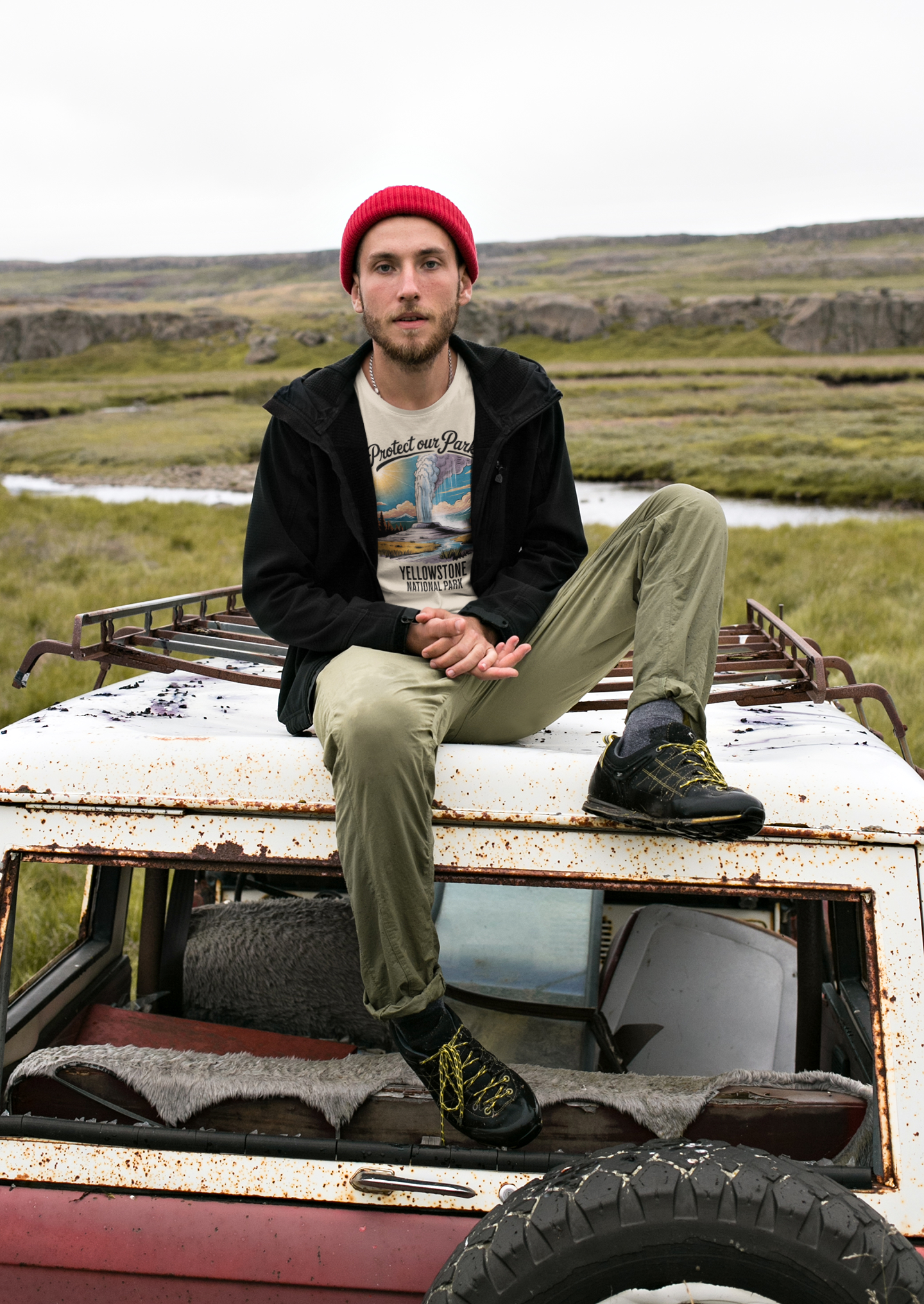 Protect Our Parks Yellowstone National Park Unisex Fit Soft T-Shirt