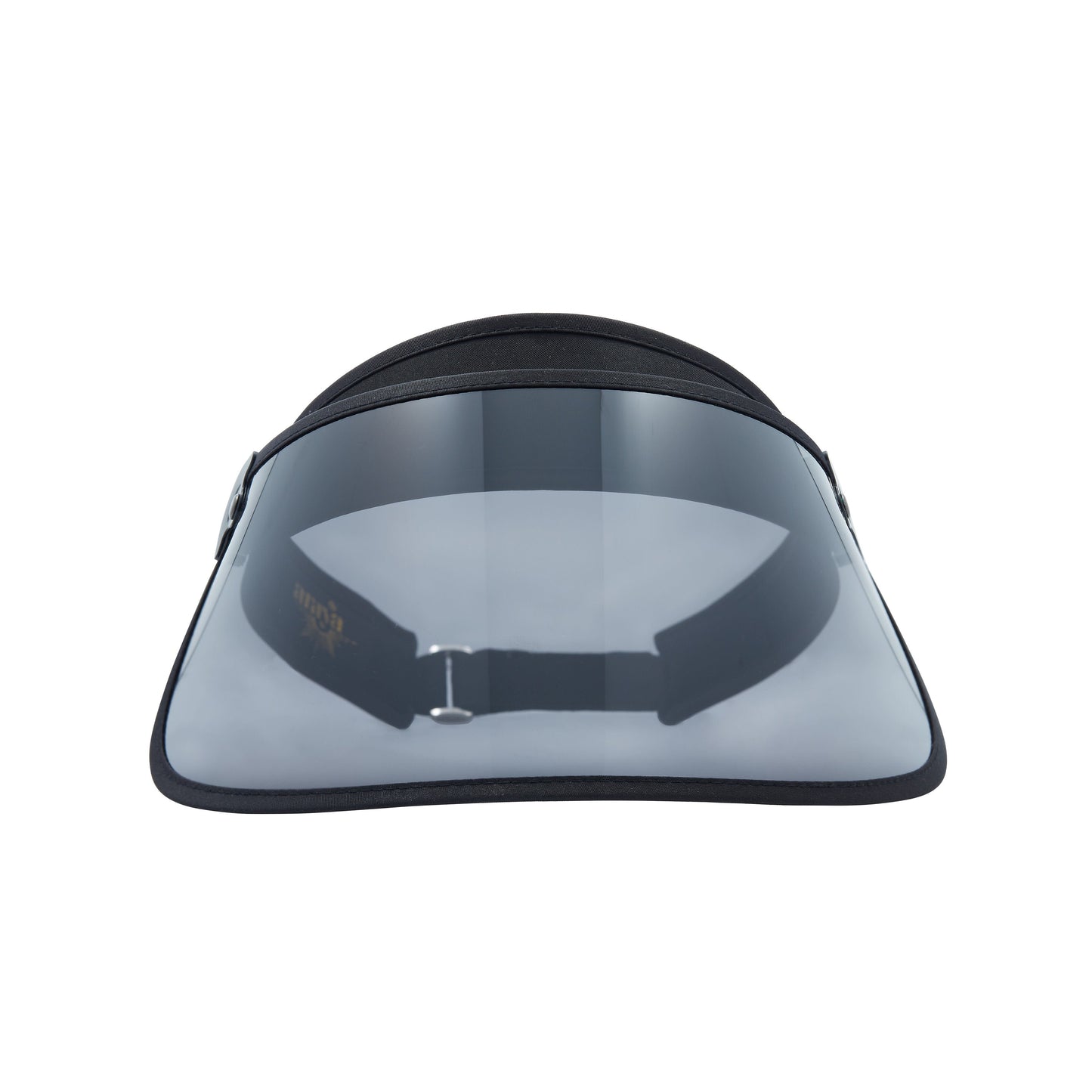 Black Transparent Visor Adjustable Comfort Strap Dorado