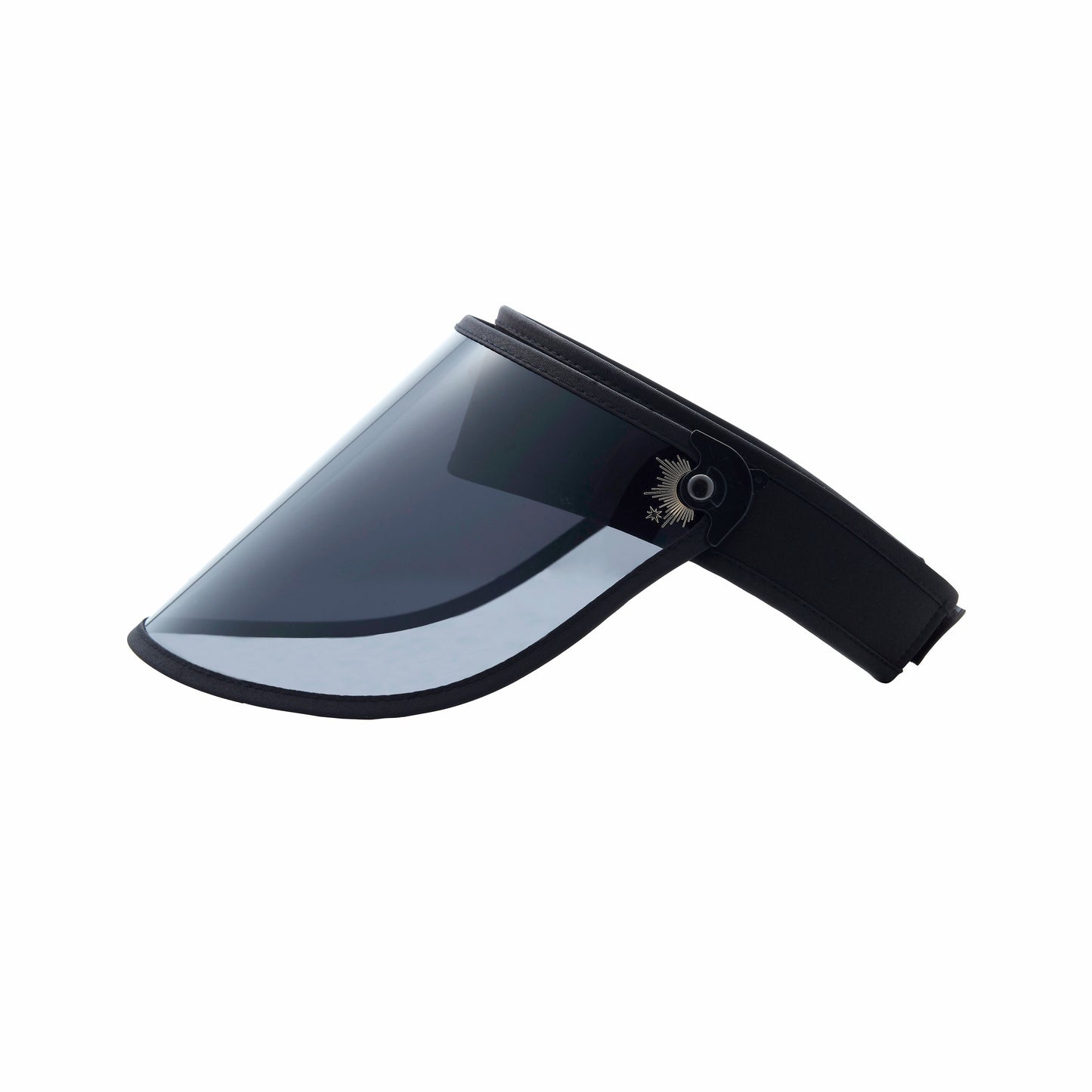 Black Transparent Visor Adjustable Comfort Strap Dorado