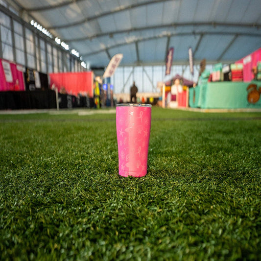 20 oz. Matte Pink Tumbler SIC X DONNA Run with a Purpose