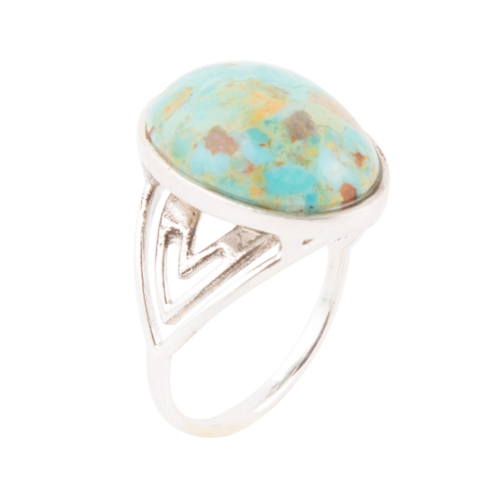 Rustic Refinement Ring -Turquoise