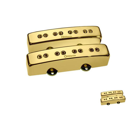 DiMarzio Gold Cover Relentless JTM Bass Pair Pickup