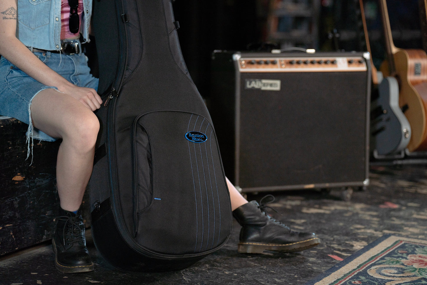 Reunion Blues Black Expedition Double Electric Guitar Gig Bag