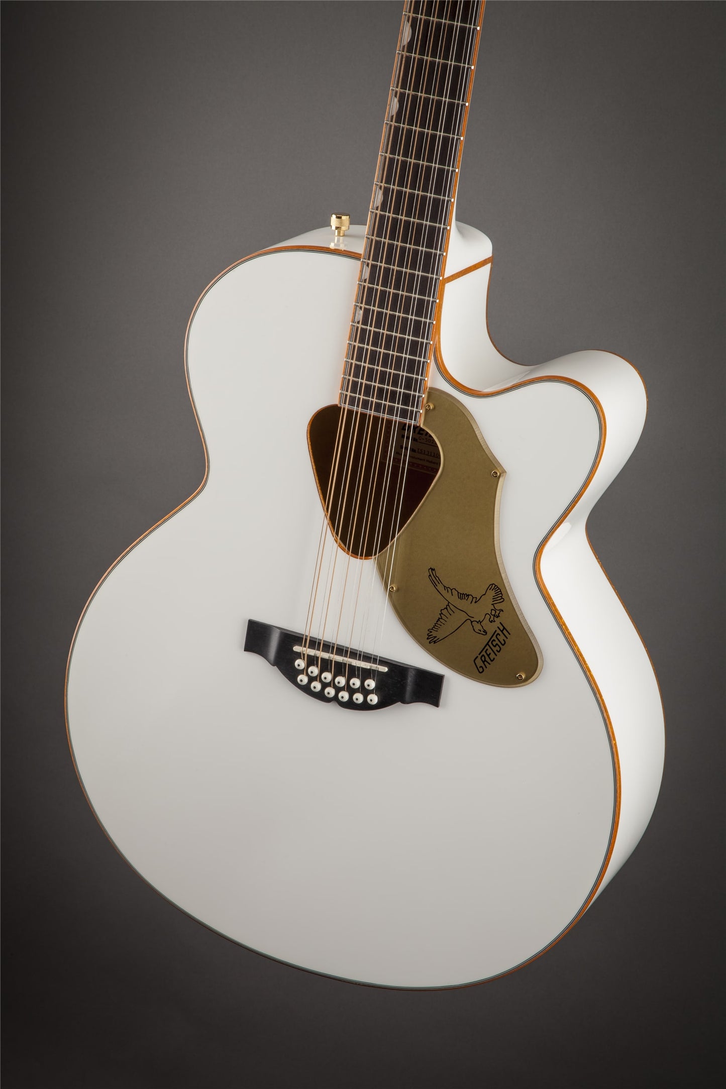12-string Acoustic-electric Jumbo Guitar White Gretsch G5022CWFE-12 Rancher Falcon