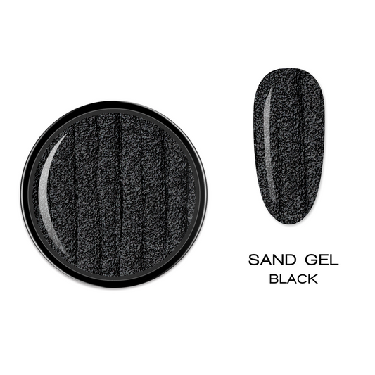 Sand Gel Black Professional Gel Nail Polish ELITE EMBRACE