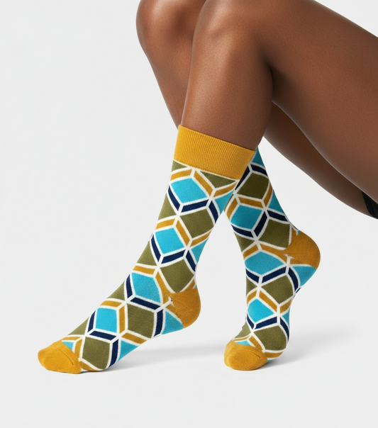 Sandstone Mosaic Bold Socks ModSoles
