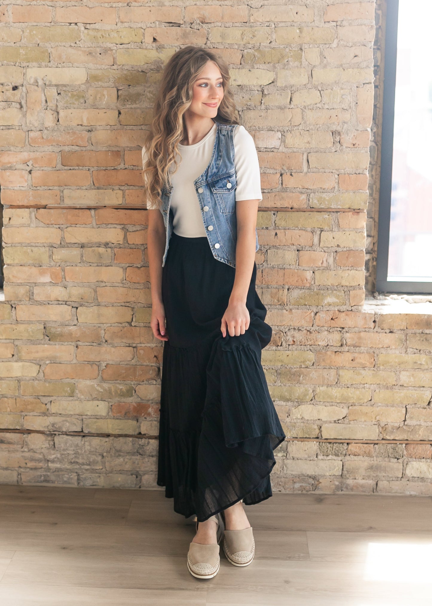 Serena Cotton Gauze Maxi Skirt