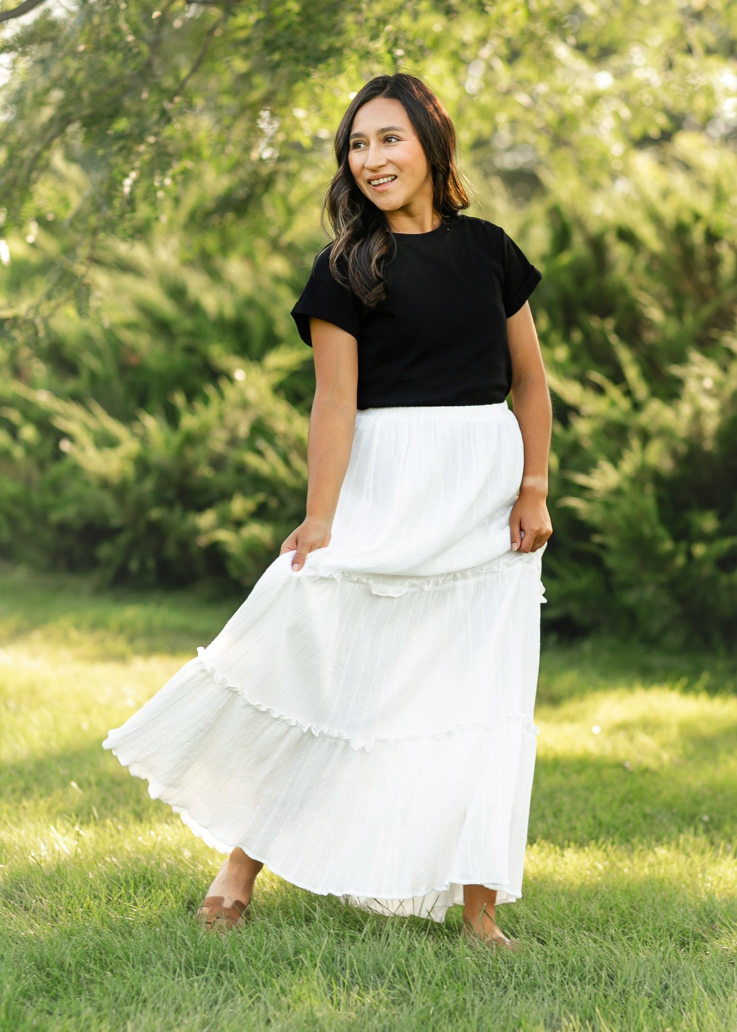 Serena Cotton Gauze Maxi Skirt