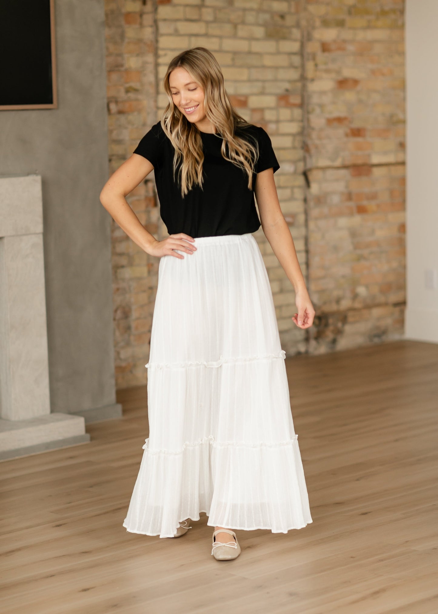 Serena Cotton Gauze Maxi Skirt