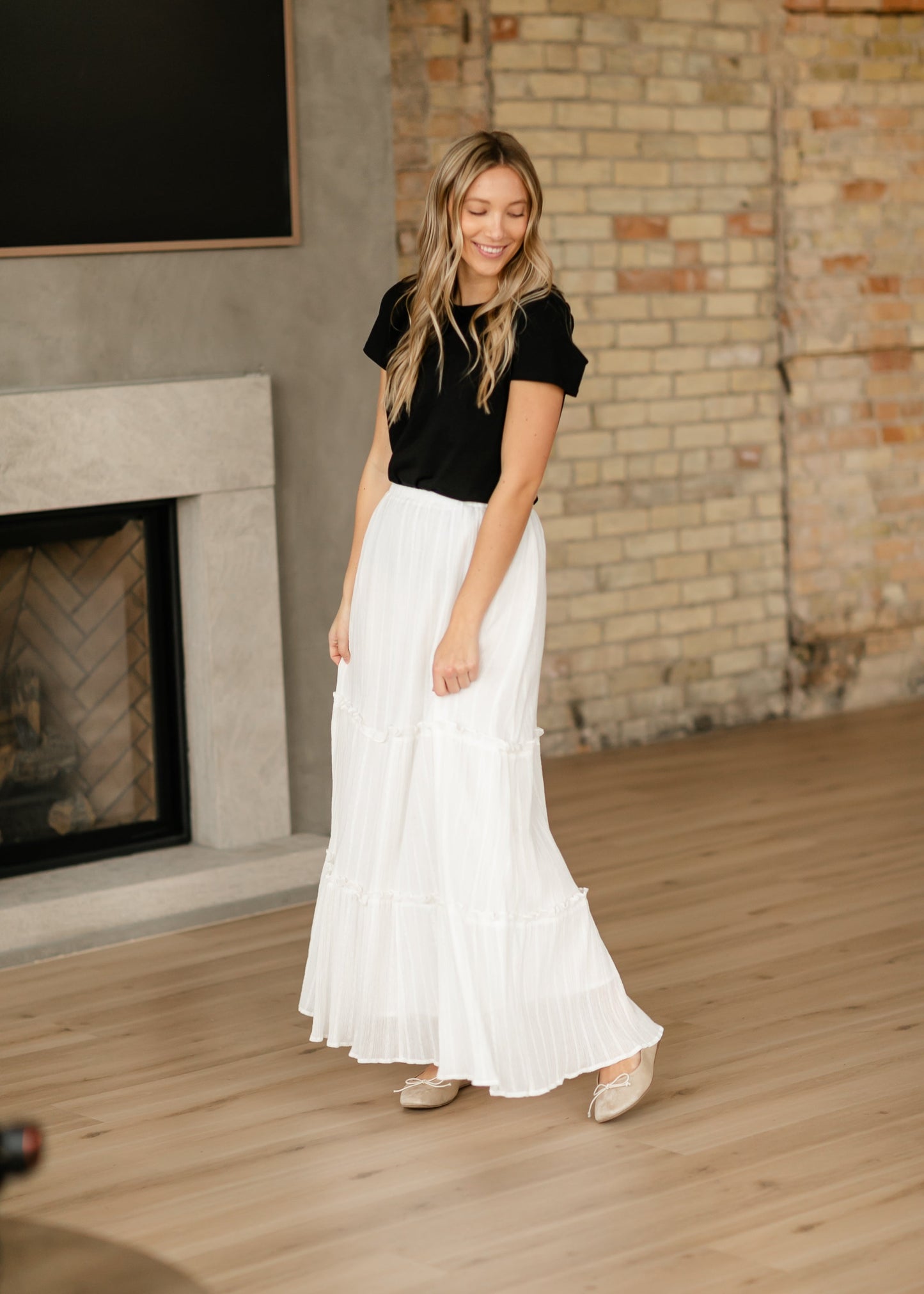Serena Cotton Gauze Maxi Skirt