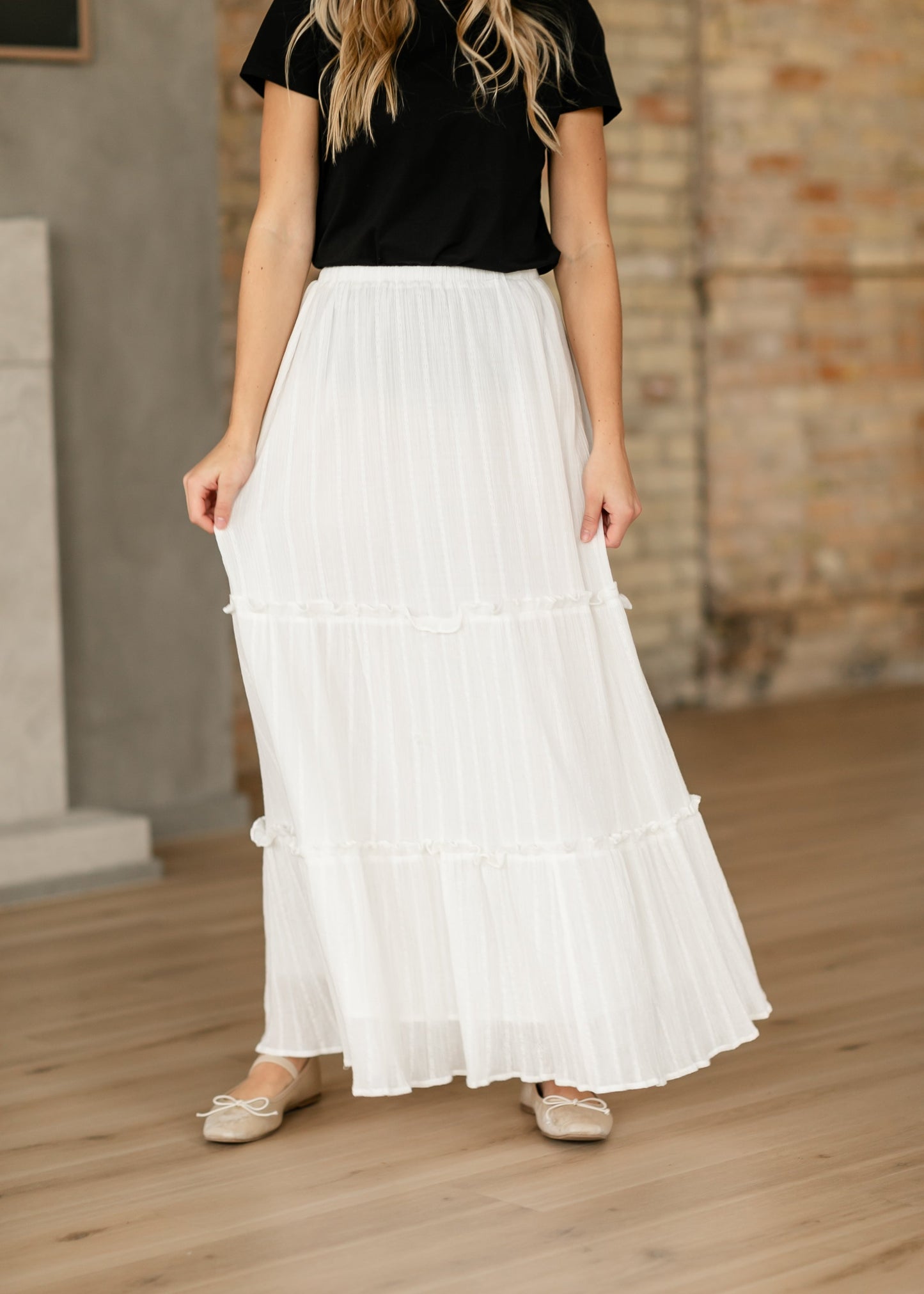 Serena Cotton Gauze Maxi Skirt