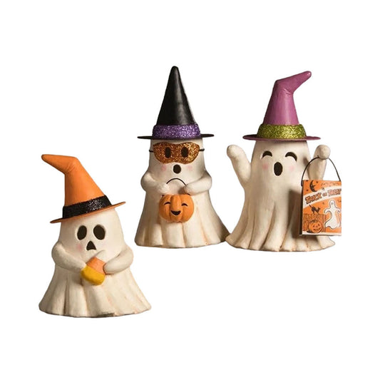 Set of 3 Halloween Witchy Ghost Luminaries by Bethany Lowe Designs LAST CHANCE!!