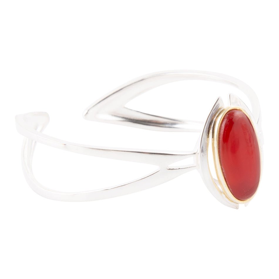 Carnelian Adjustable Sterling Silver Cuff Bracelet Barse Jewelry