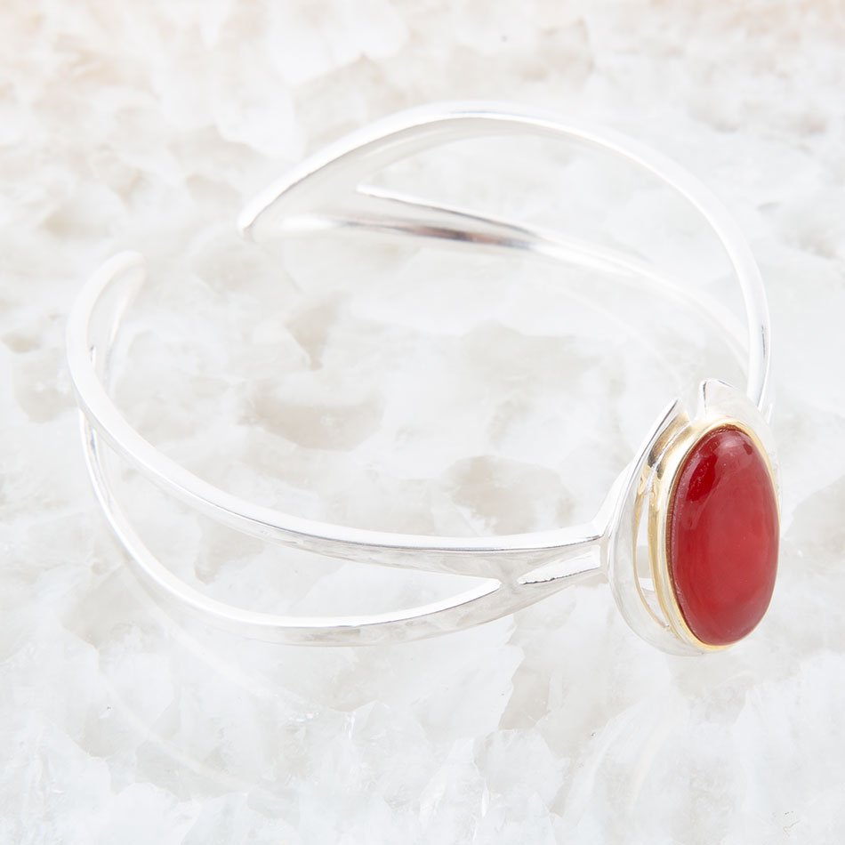 Carnelian Adjustable Sterling Silver Cuff Bracelet Barse Jewelry