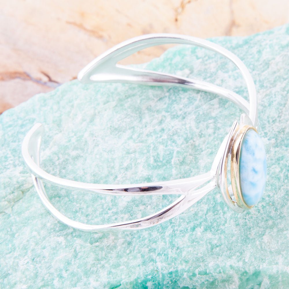 Larimar Adjustable Sterling Silver Cuff Bracelet Barse Jewelry