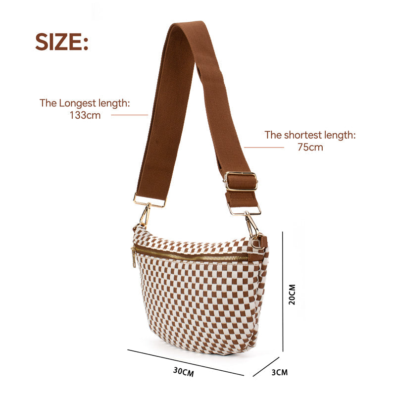 Woven Leather Adjustable Bum Bag The Fiona Babs+Birdie