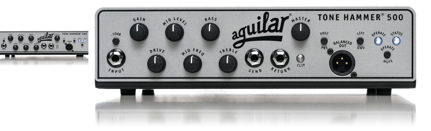 Tone Hammer 500W Bass Amp Head Aguilar TH 500 V2 Gen 2