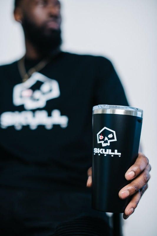 Corkcicle Matte Black 16 oz Tumbler SkullRobot