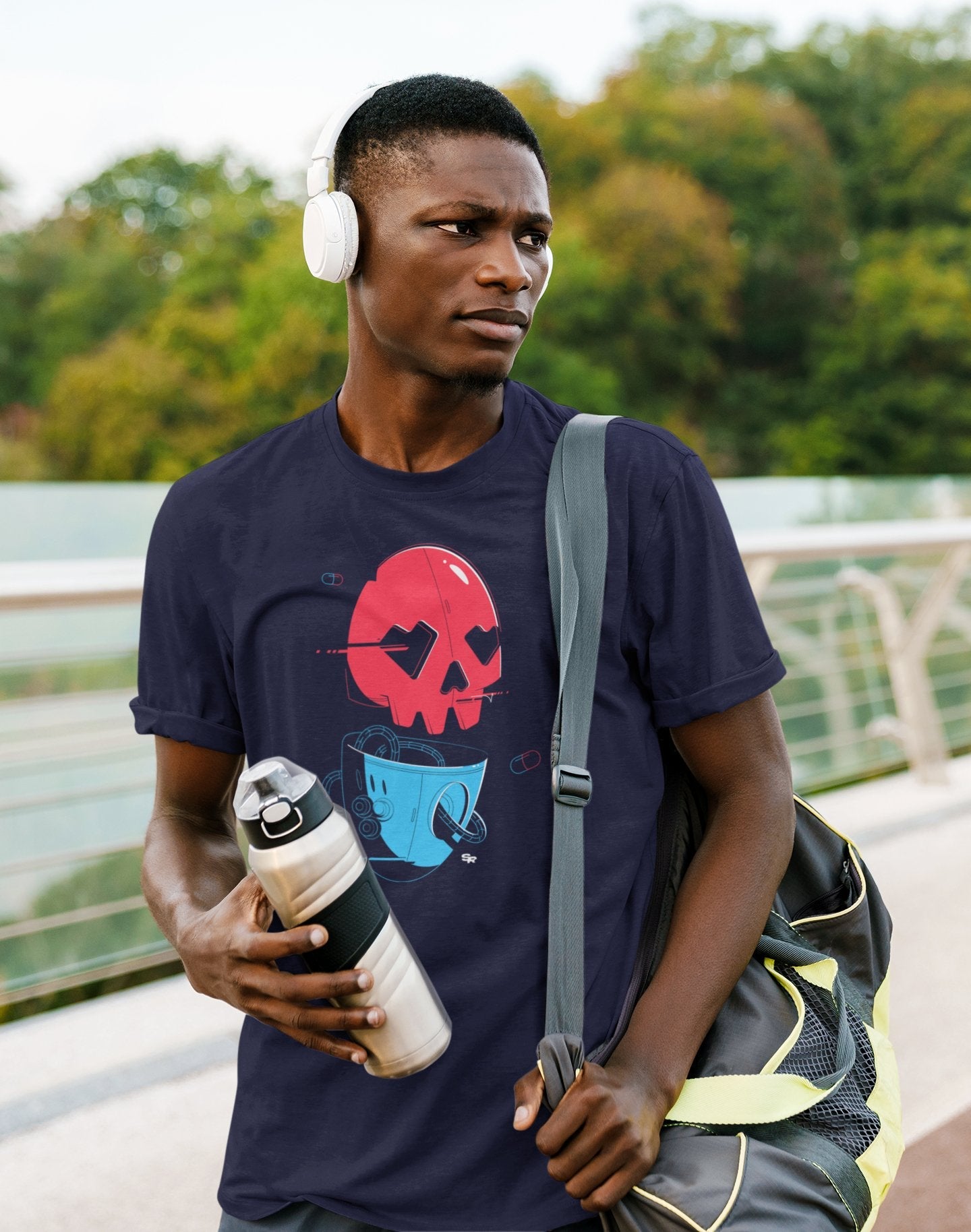 Nano-Pill SkullRobot Heavyweight T-Shirt