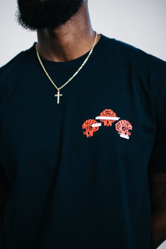 No Evil Graphic Logo T-Shirt SkullRobot
