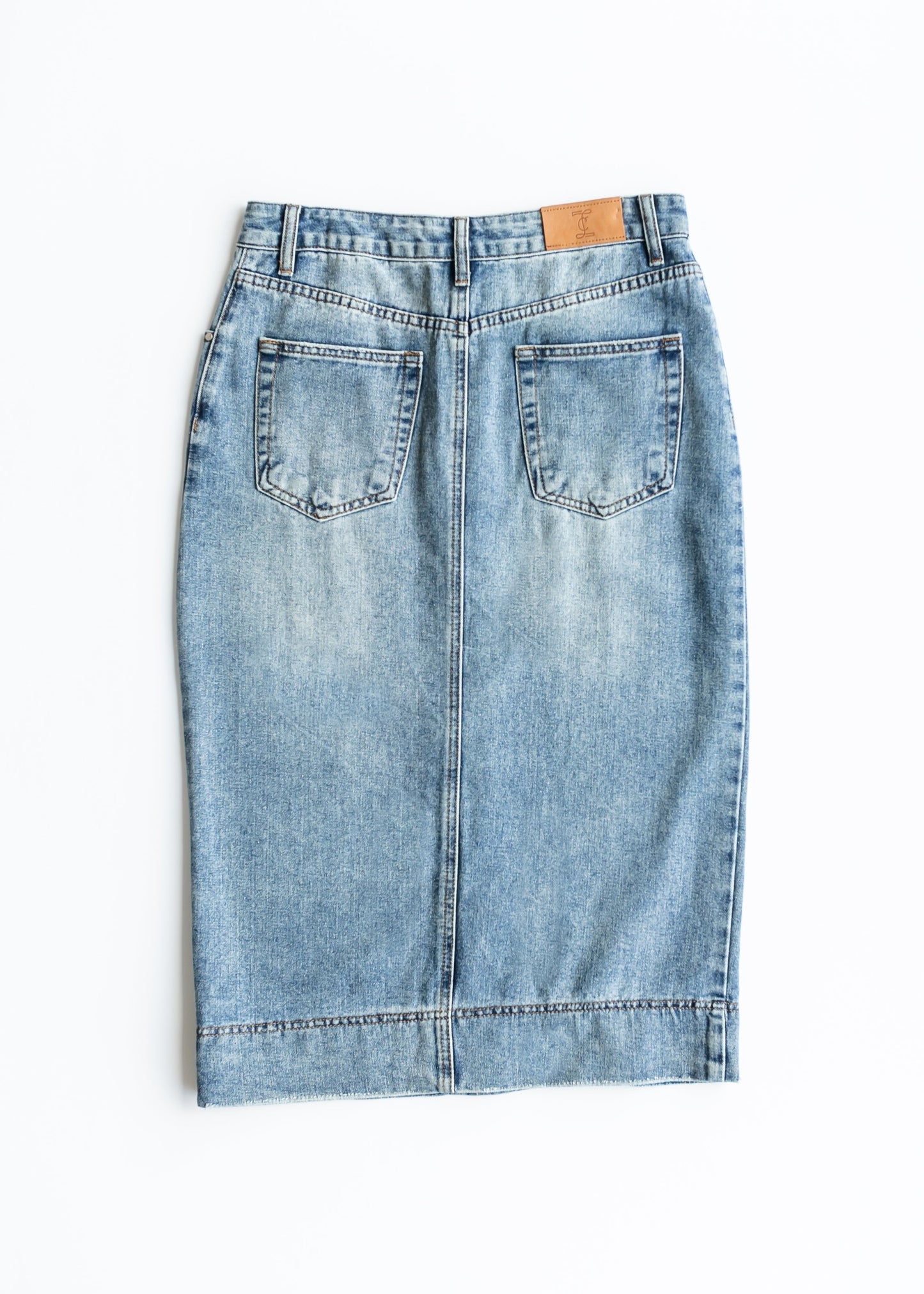 Skylar Button Front Midi Skirt