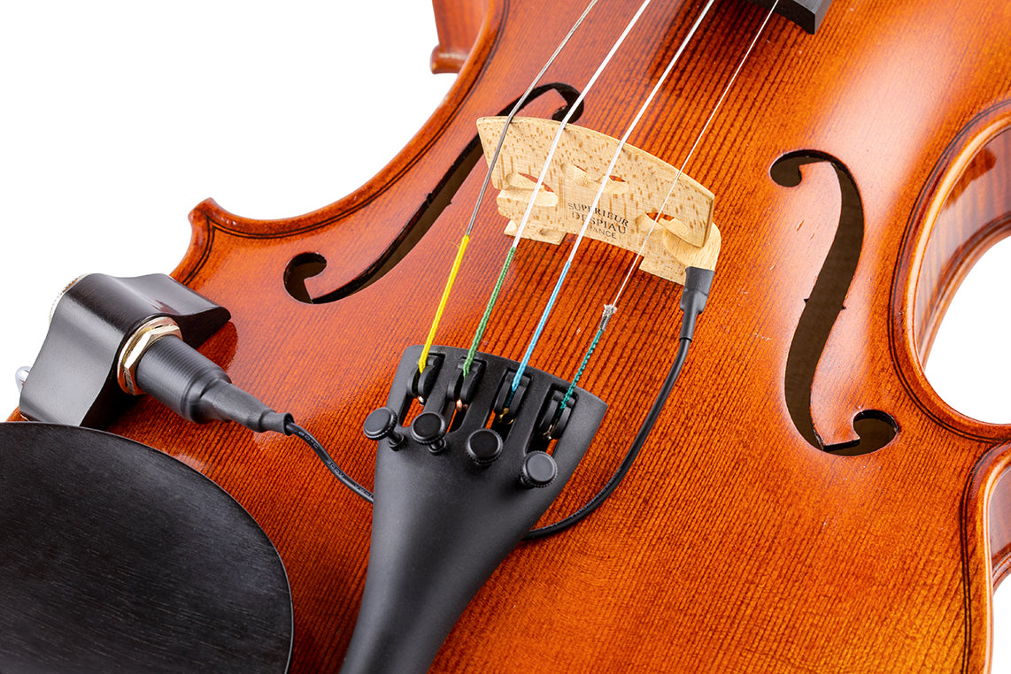 KNA VV-3 Portable Piezo Violin/Viola Pickup - Ebony-NEW