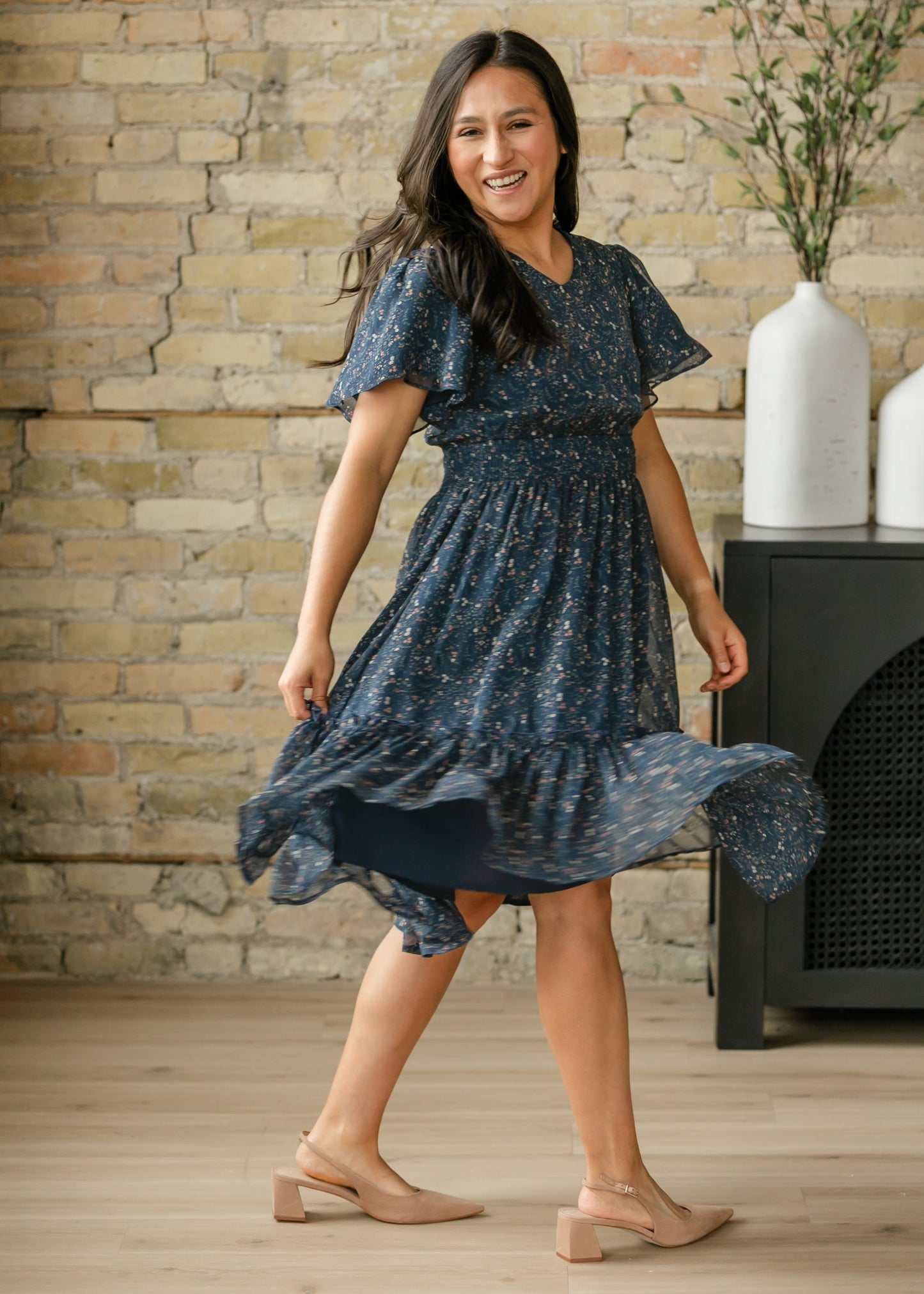 Sophie Floral Midi Dress