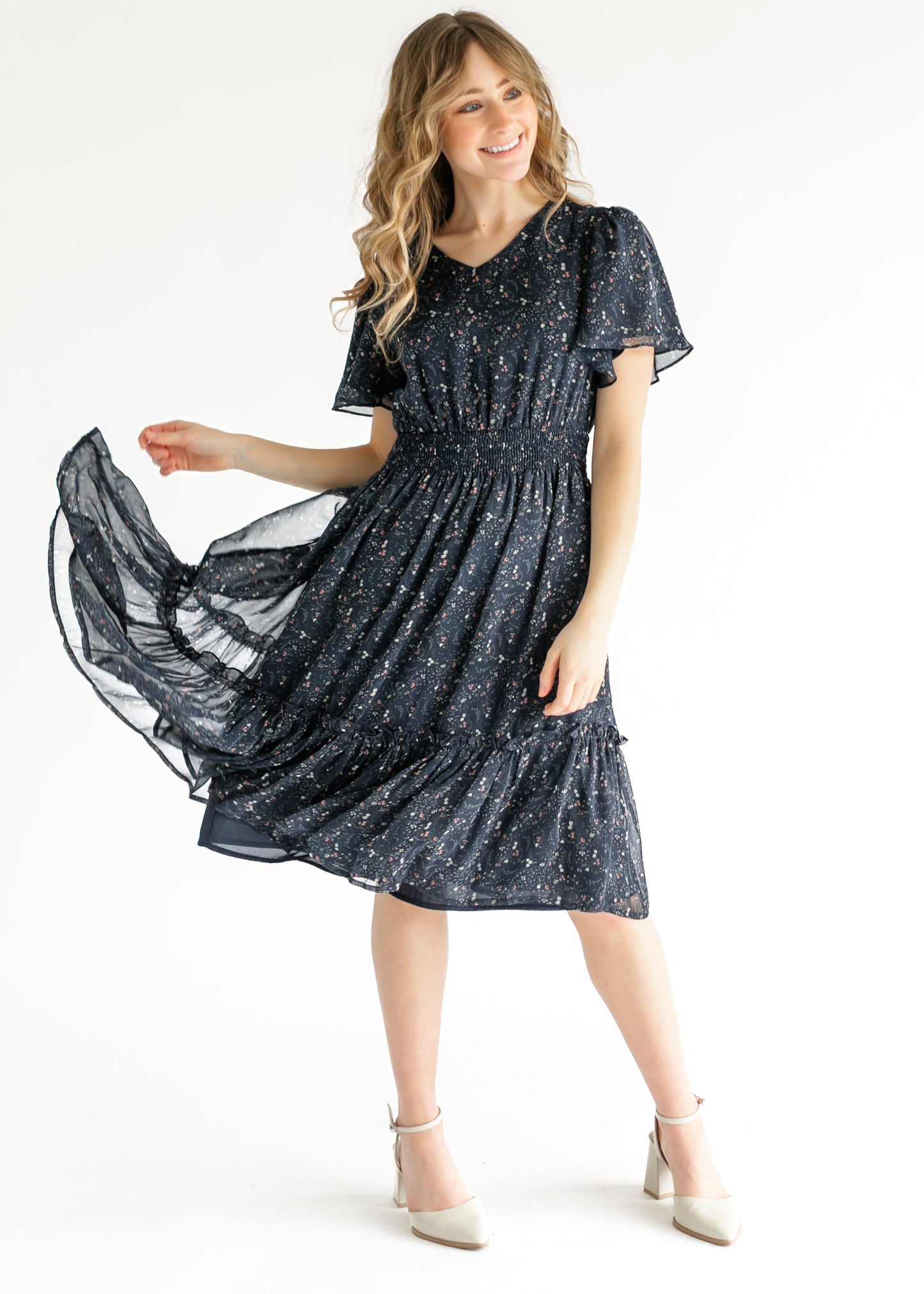 Sophie Floral Midi Dress