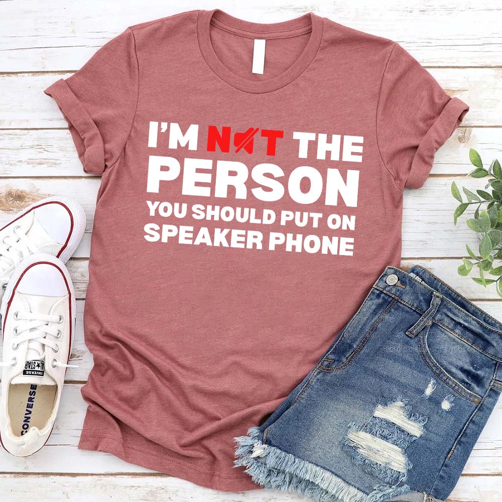 Speaker Phone Unisex T-Shirt – Funny Talk Loud Tee