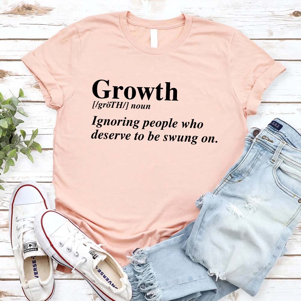 Growth Graphic Tee Unisex Uplifting Message T-Shirt