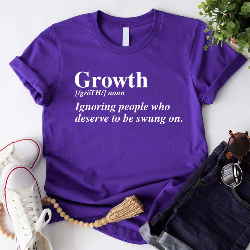 Growth Graphic Tee Unisex Uplifting Message T-Shirt