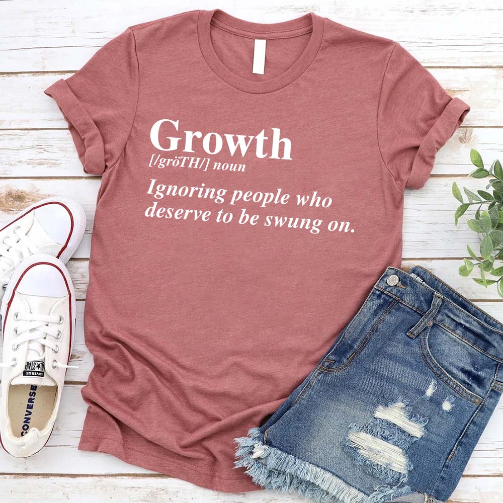Growth Graphic Tee Unisex Uplifting Message T-Shirt