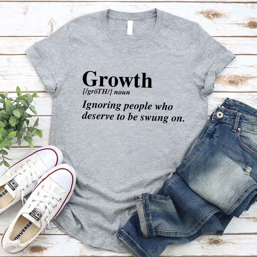 Growth Graphic Tee Unisex Uplifting Message T-Shirt