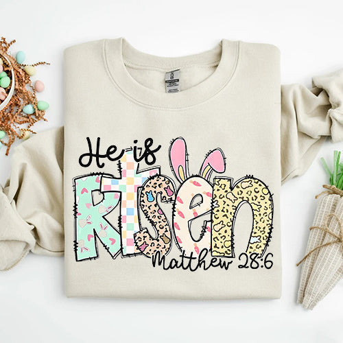 He is Risen Easter Inspirational Tees
