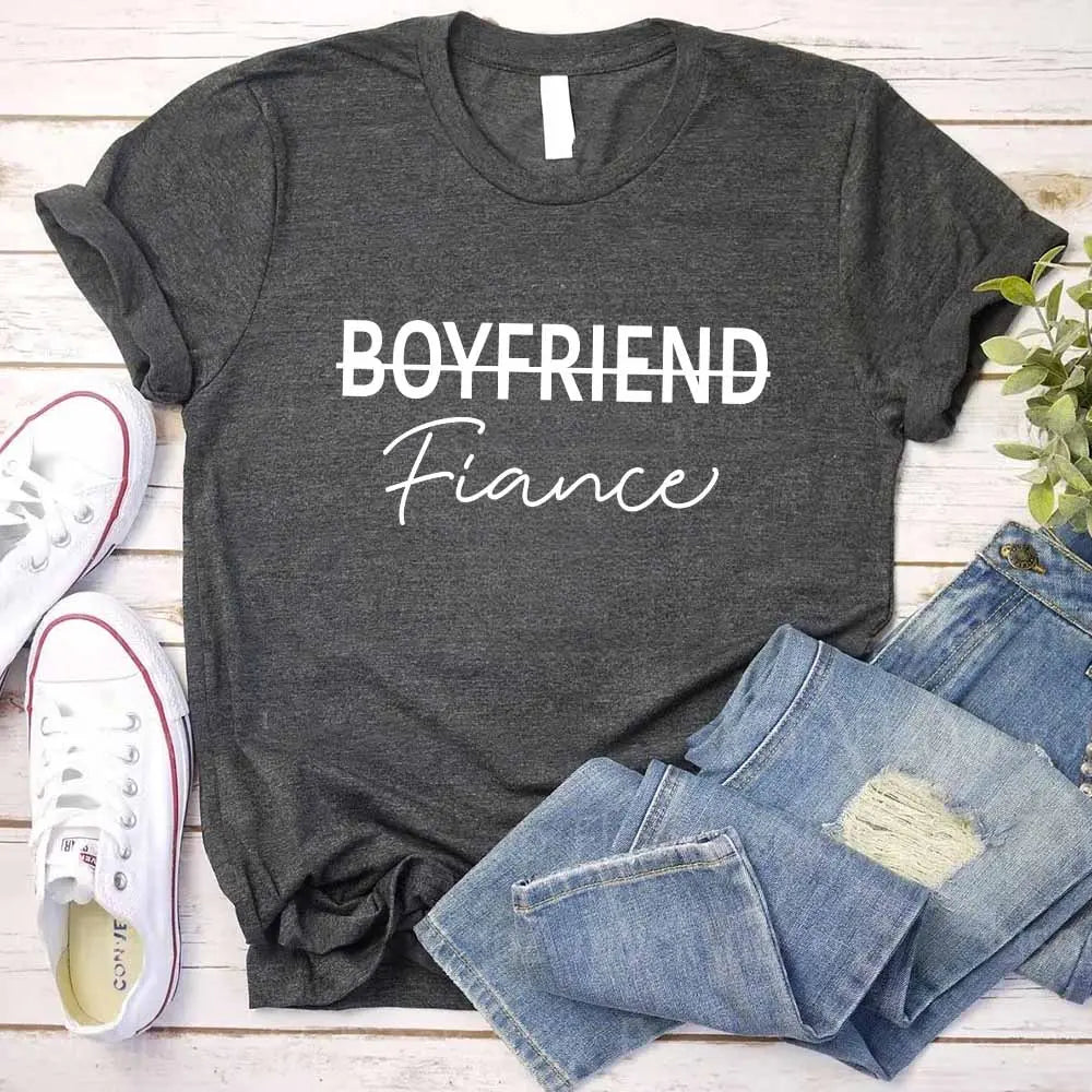 Boyfriend & Girlfriend Couples Tee Comfortable Unisex T-Shirt