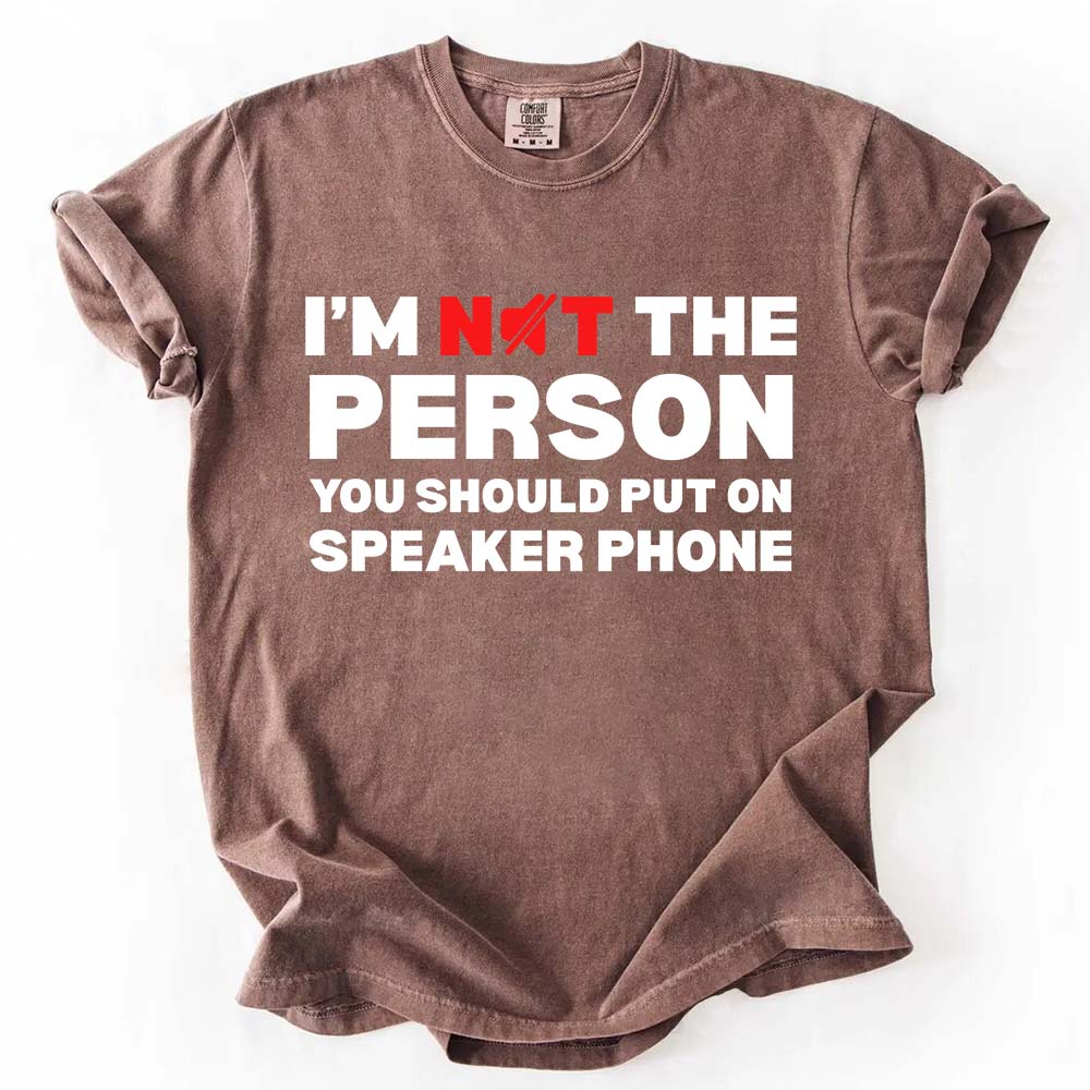 Speaker Phone Unisex T-Shirt – Funny Talk Loud Tee