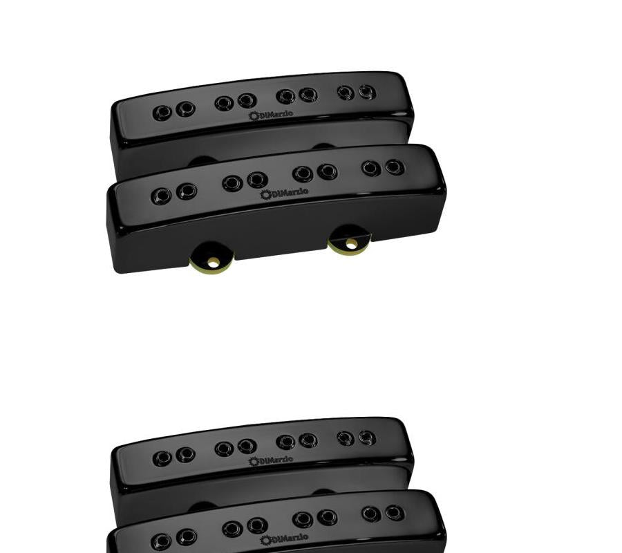 DiMarzio Relentless J Bass Pickup Set Gloss Black Metal