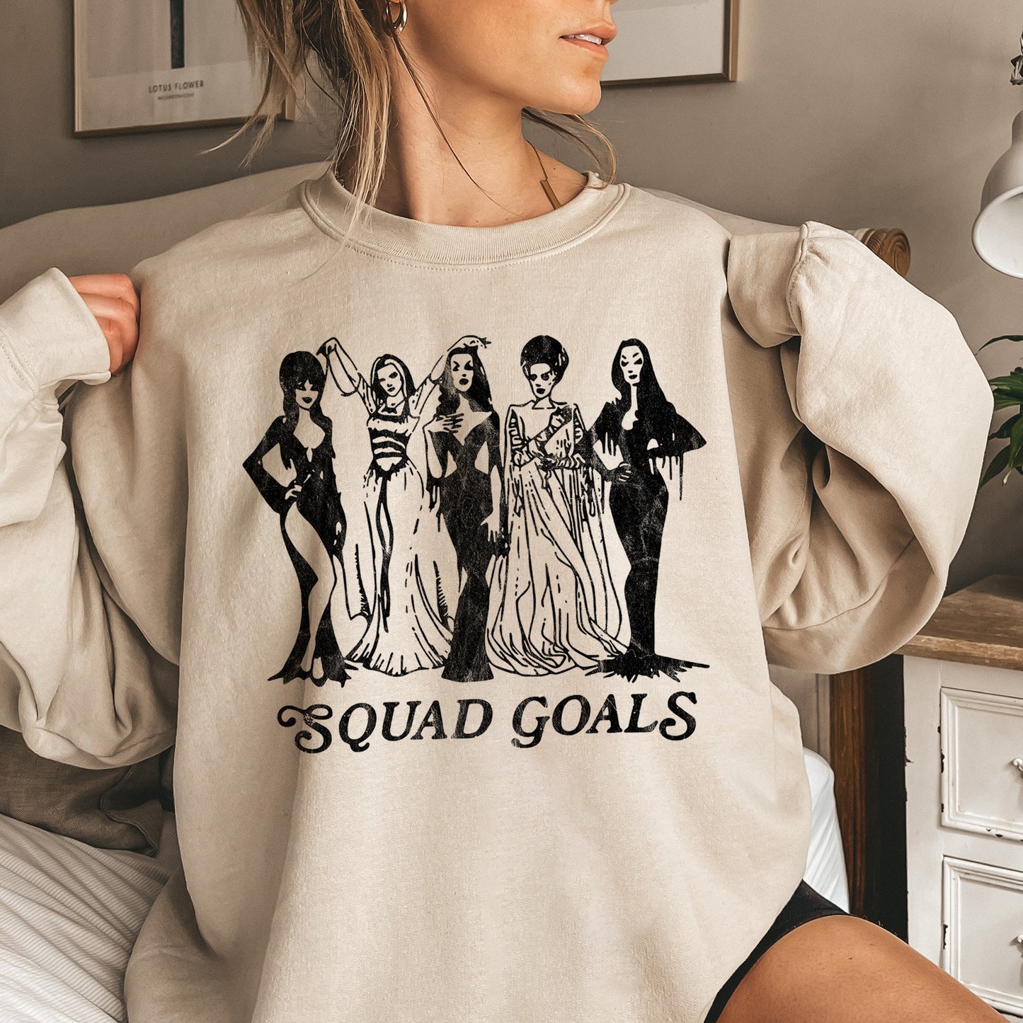 Squad Goals Vintage Halloween Sweatshirt