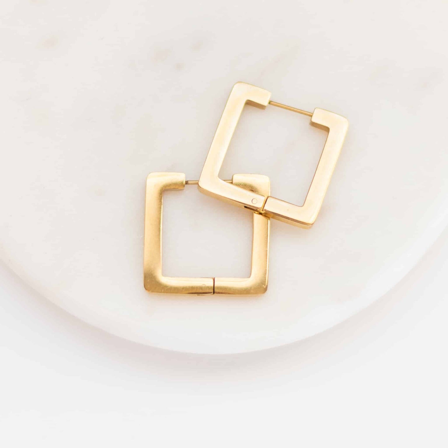 Square Hoop Chunky Earrings Alex Sela Designs