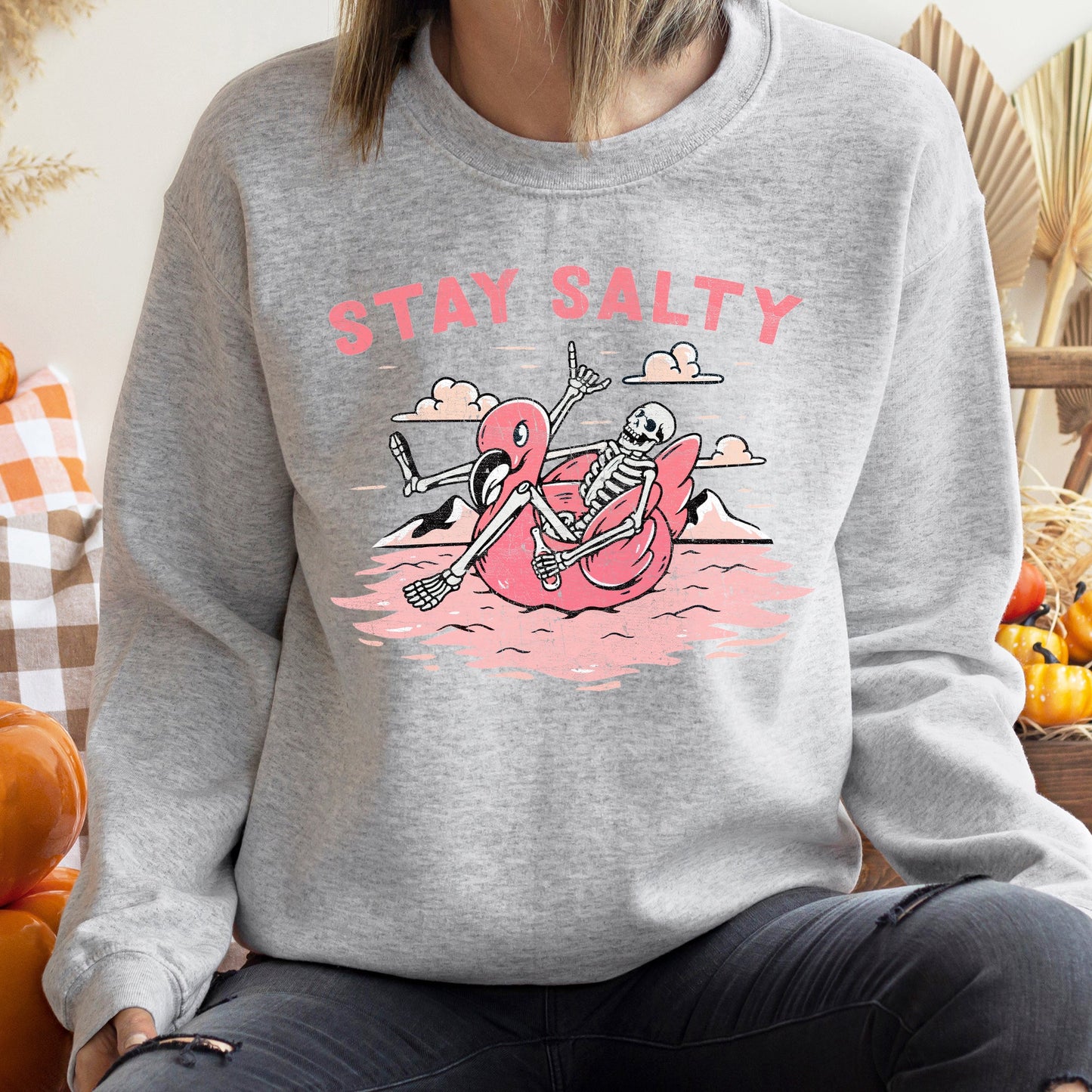 Stay Salty Vintage Halloween Sweatshirt