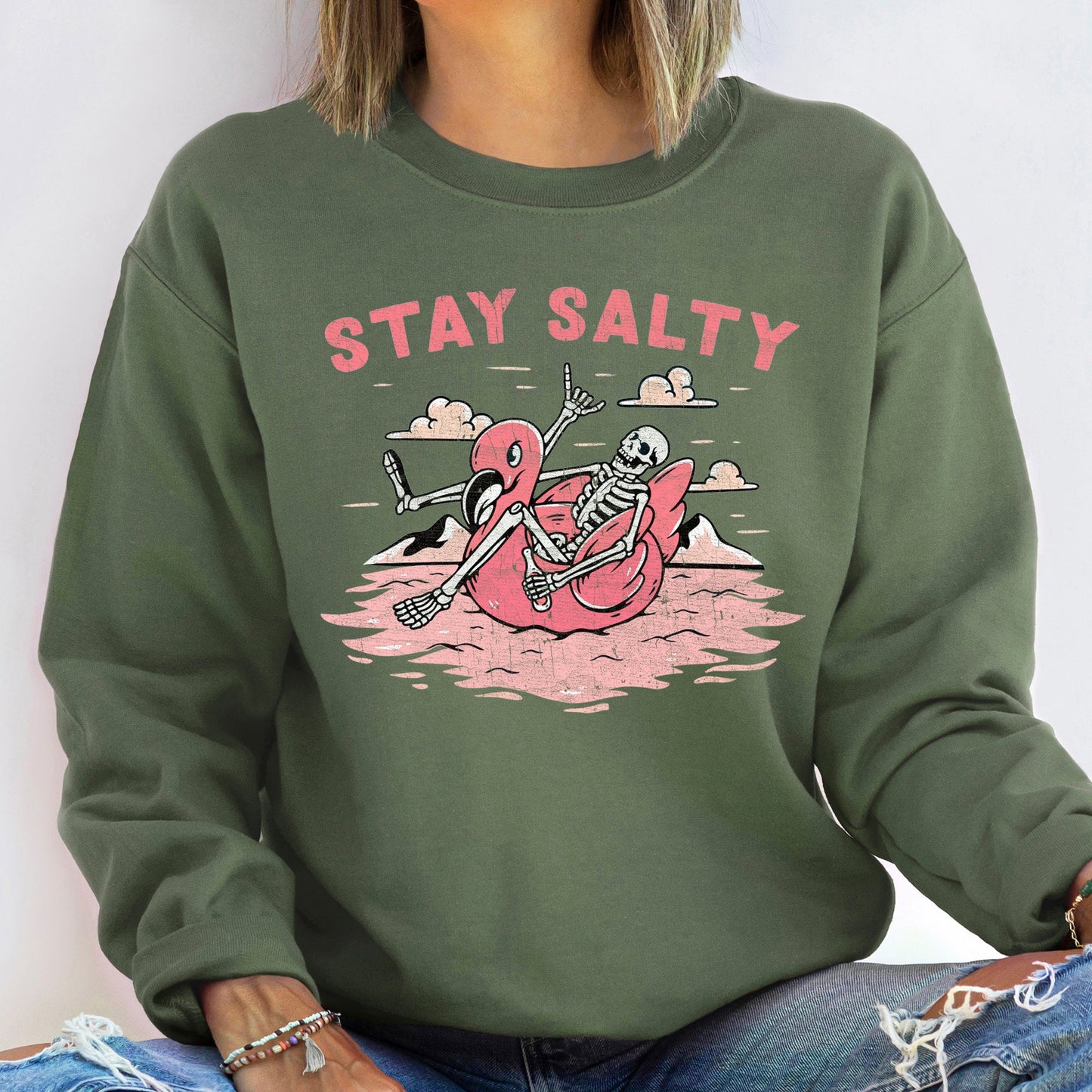 Stay Salty Vintage Halloween Sweatshirt