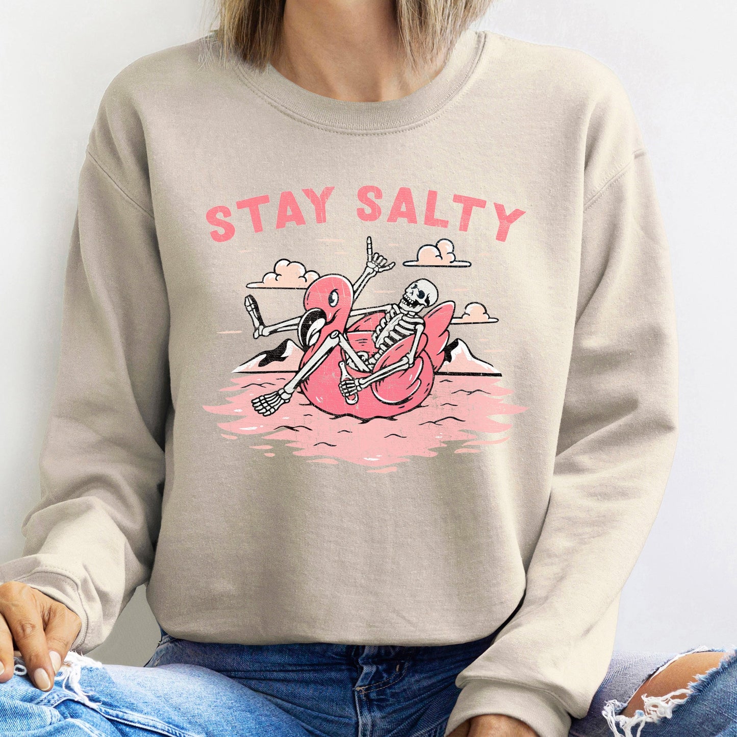 Stay Salty Vintage Halloween Sweatshirt
