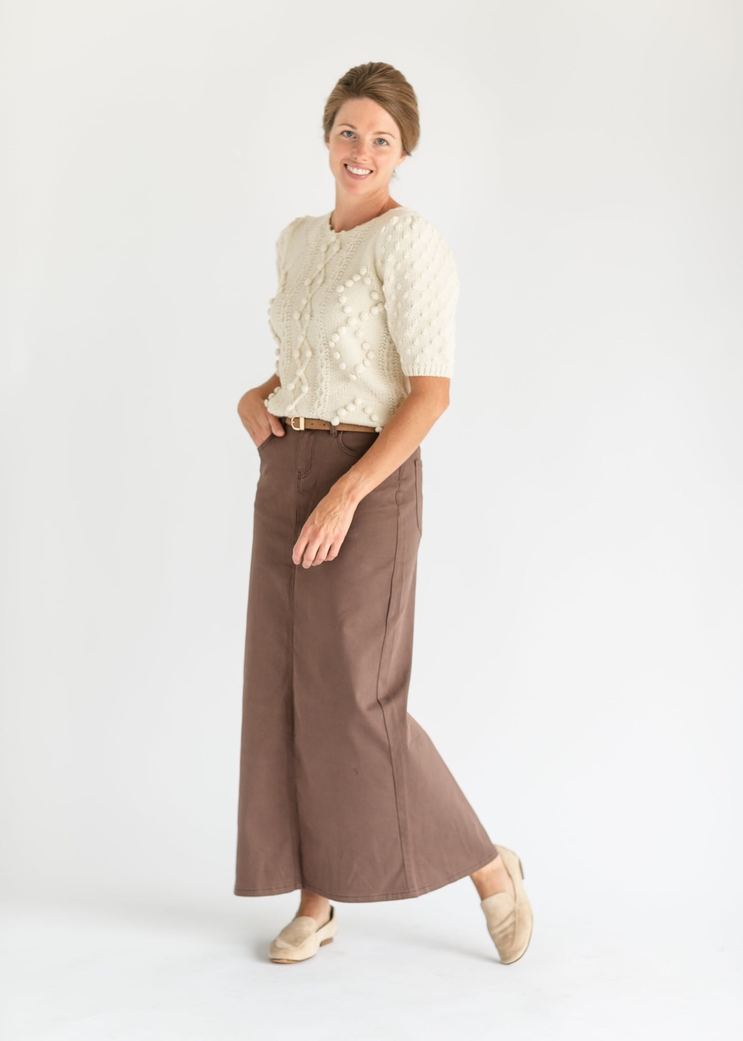 Stella Denim Maxi Skirt