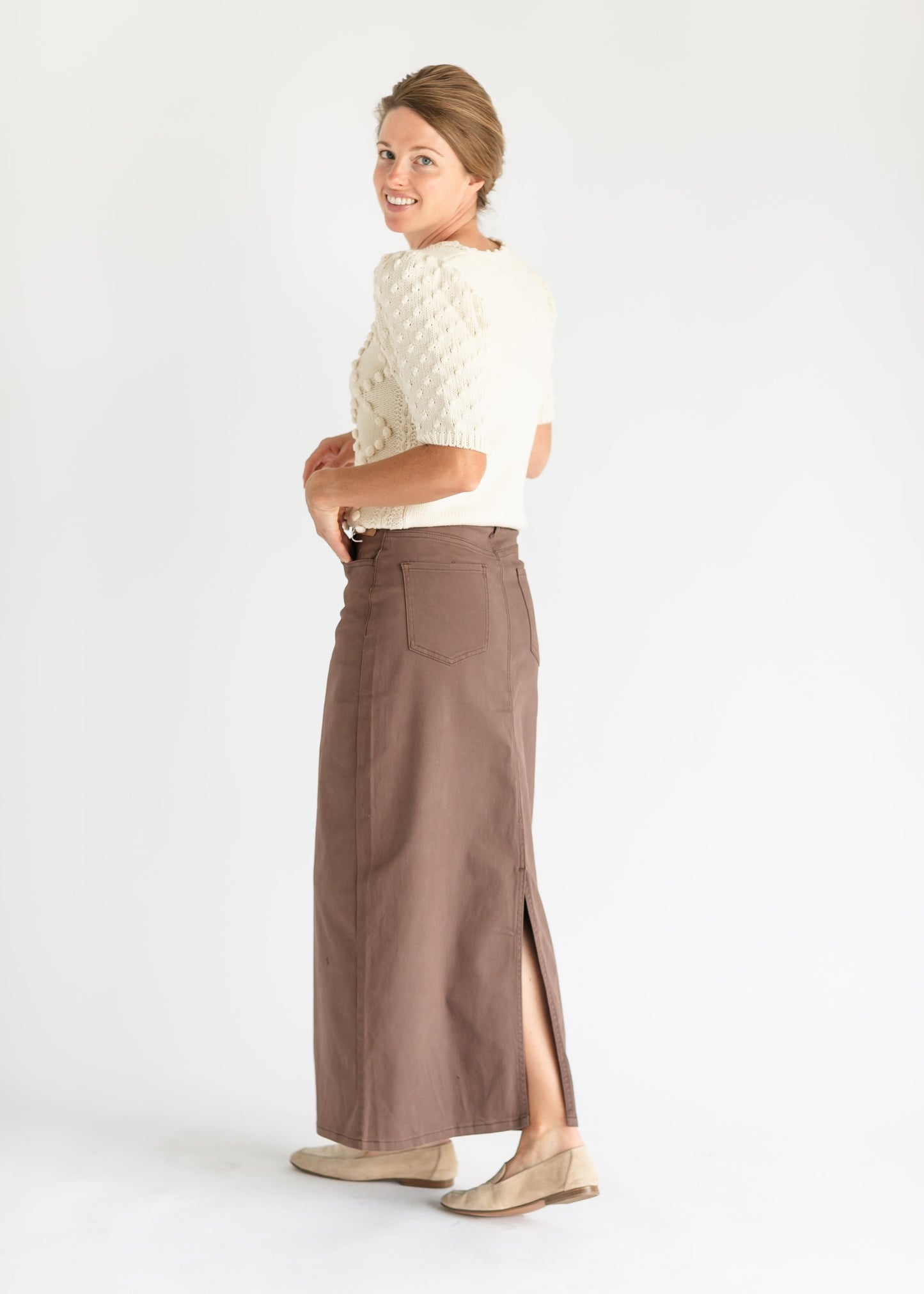 Stella Denim Maxi Skirt