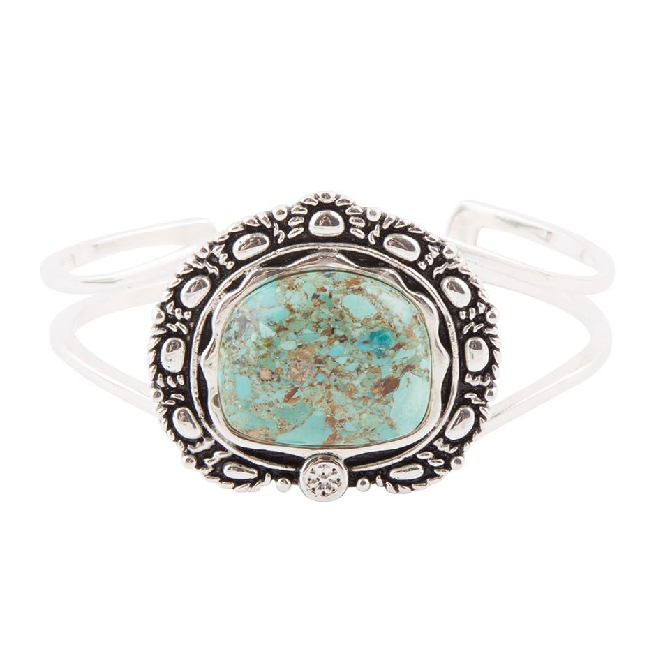 Sterling Silver and Blue Turquoise Cuff Bracelet