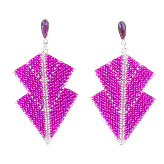 Straight To The Point Seed Bead Earrings