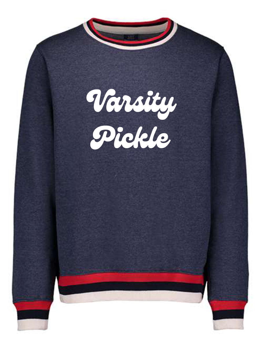 Oversized Vintage Varsity Pickleball Sweatshirt Unisex
