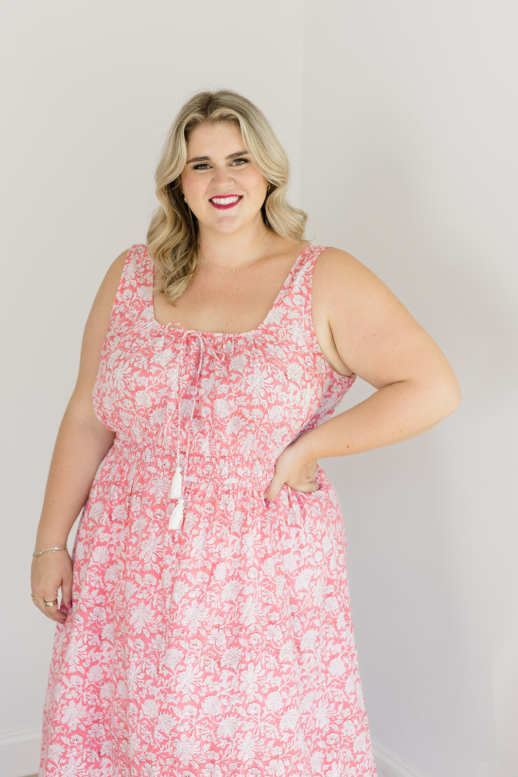 Kiley Watermelon Sorbet Tank Dress Carla Kiley Collection