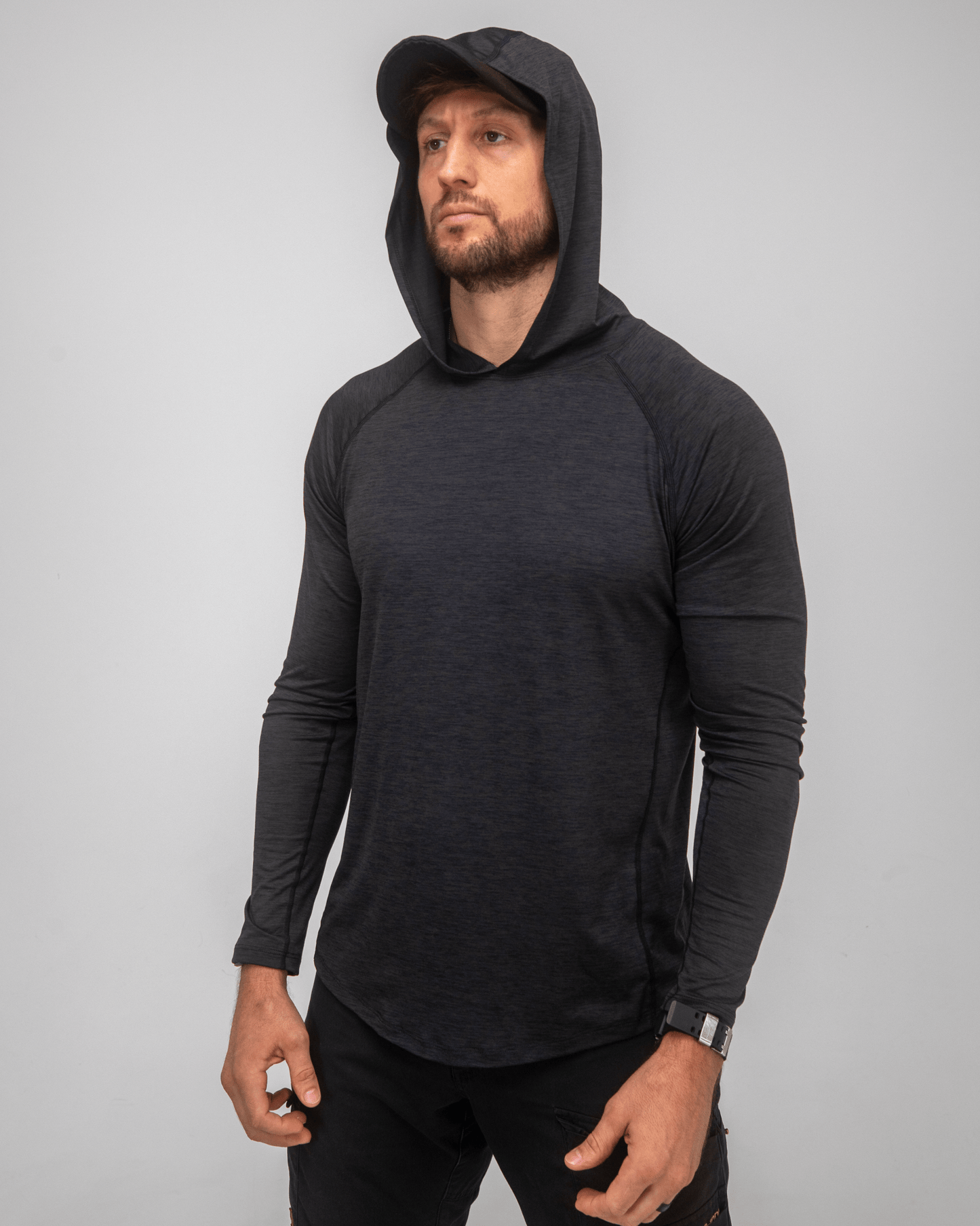 Sun Protection Midnight Grey Hoodie Legacy