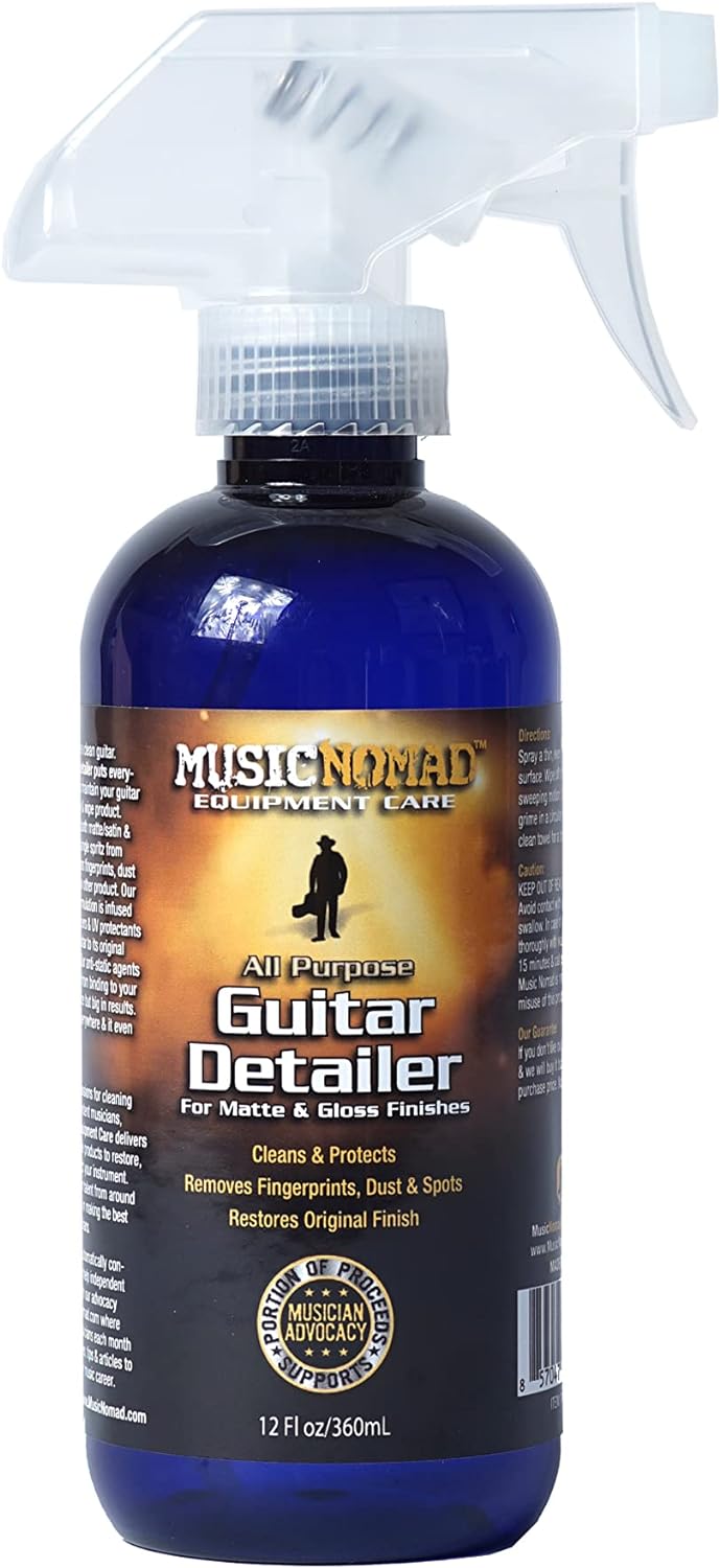 Premium Guitar Detailer Matte and Gloss Finish Cleaner Music Nomad MN152